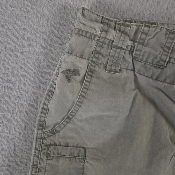 LOT OF 2 Columbia Pants Women 6 Medium Green Tan Cargo Cotton Hiking Straight - Picture 9 of 16